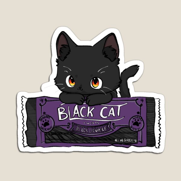 Item preview, Regaliz negro Black Cat designed and sold by CandromedaArts.