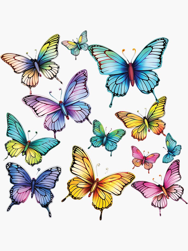 5,200+ Butterfly Stickers Stock Photos, Pictures & Royalty-Free Images -  iStock