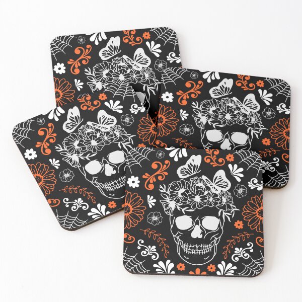 Item preview, Skull halloween 'Day of The Dead' designed and sold by ZawadiNest ,.
