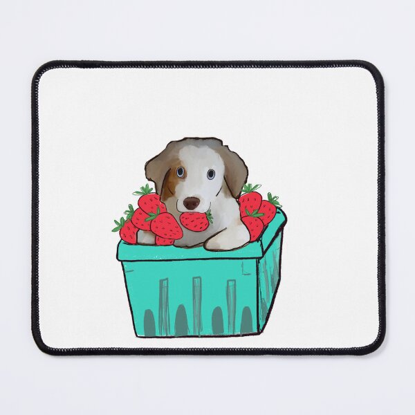 Item preview, Dog in strawberry basket designed and sold by Hanasroad.