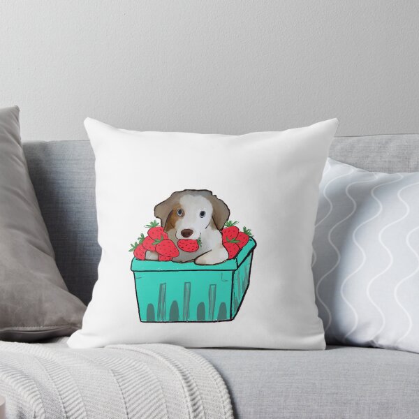 Item preview, Dog in strawberry basket designed and sold by Hanasroad.