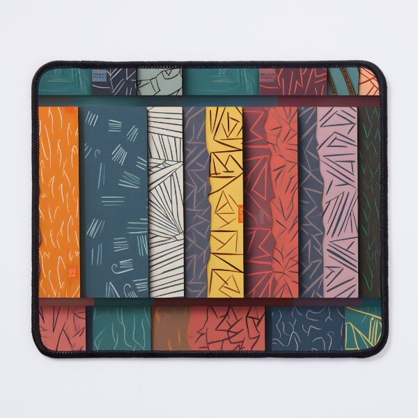 Item preview, Abstract Art Collage - Colorful and Geometric Patterns designed and sold by alaa-mously.