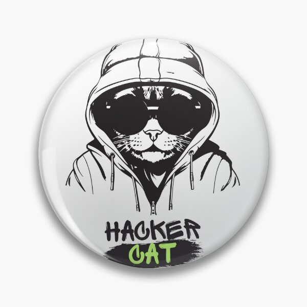 Item preview, hacker cat designed and sold by nivadaofficiel2.