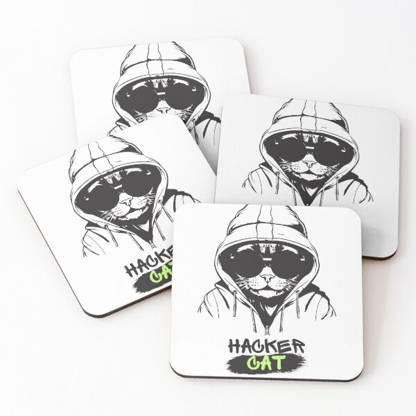 Item preview, hacker cat designed and sold by nivadaofficiel2.