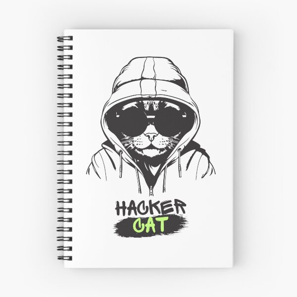 Item preview, hacker cat designed and sold by nivadaofficiel2.