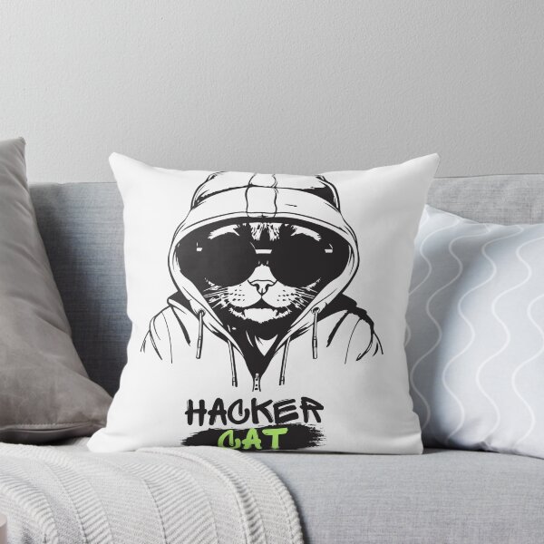 Item preview, hacker cat designed and sold by nivadaofficiel2.