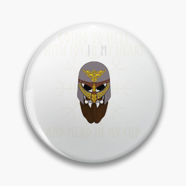Item preview, Celtic Viking-Going to hell with joy in my heart (white) designed and sold by For Your Imagination .