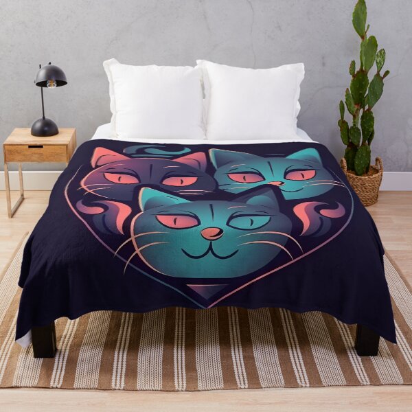 Item preview, “Vintage Neon Cat Vibes” designed and sold by Art-Vortex-fr.