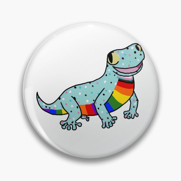 Item preview, Progress Pride Flag Gecko designed and sold by SmallLilDoodles.