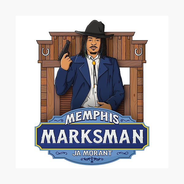 Item preview, Memphis Marksman - Ja Morant Basketball designed and sold by sportsign.