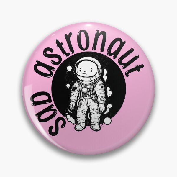 Item preview, sad astronaut kid black white graphic illustration design designed and sold by ironpalette.