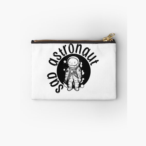 Item preview, sad astronaut kid black white graphic illustration design designed and sold by ironpalette.