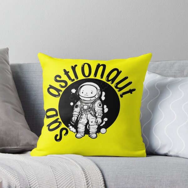 Item preview, sad astronaut kid black white graphic illustration design designed and sold by ironpalette.