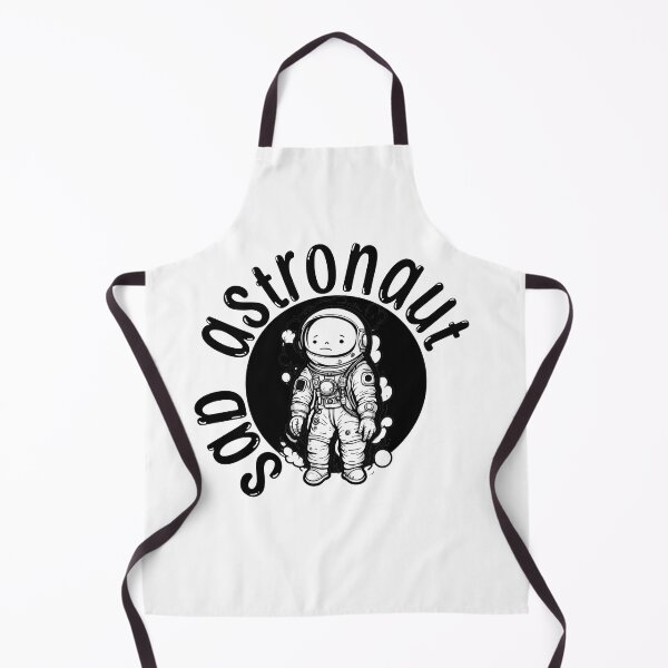Item preview, sad astronaut kid black white graphic illustration design designed and sold by ironpalette.