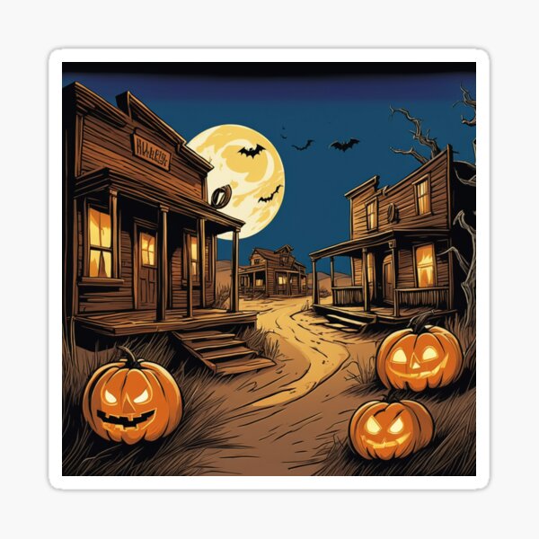 Artikel-Vorschau von Verlassene Halloween-Stadt, designt und verkauft von Steambesties.