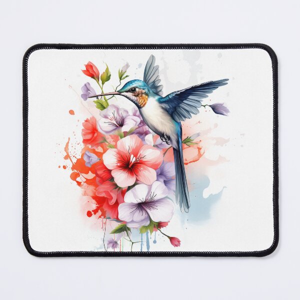 Item preview, Hummingbird Flowers Cherry Blossom Beautiful Wall Decor designed and sold by PaperScaped.