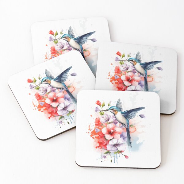 Item preview, Hummingbird Flowers Cherry Blossom Beautiful Wall Decor designed and sold by PaperScaped.