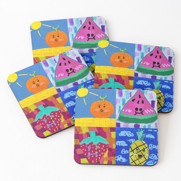 Item preview, Orange Watermelon Strawberry Pineapple designed and sold by AnnijaArt.