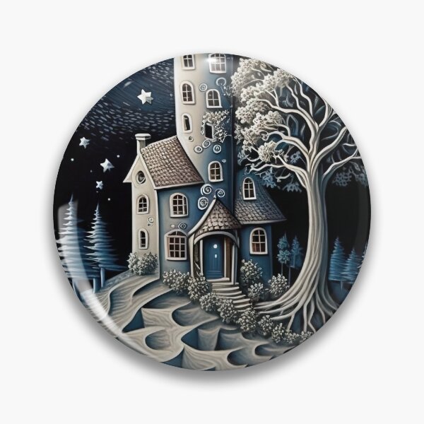 Item preview, Blue House in the Woods designed and sold by OccultDreams.
