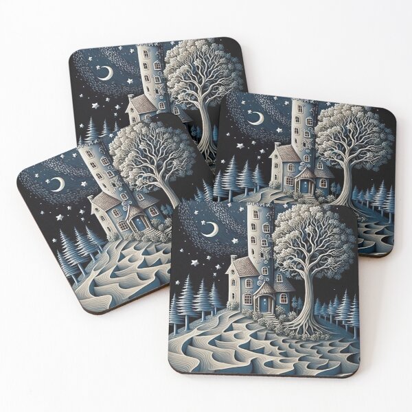 Item preview, Blue House in the Woods designed and sold by OccultDreams.