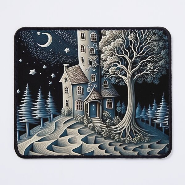 Item preview, Blue House in the Woods designed and sold by OccultDreams.