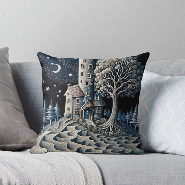 Item preview, Blue House in the Woods designed and sold by OccultDreams.