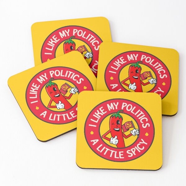 Item preview, I Like My Politics A Little Spicy - Chilli Pun designed and sold by Picket Club.