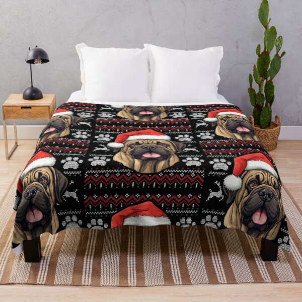 Item preview, English Mastiff Ugly Sweater Christmas designed and sold by rafaeltto.