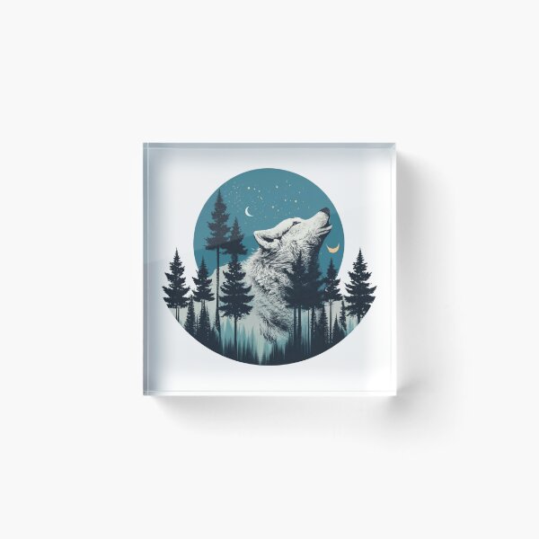 Item preview, Wolf Howling designed and sold by Silver-Lady-Cre.