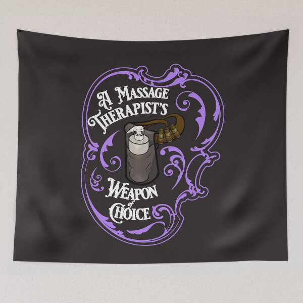 Item preview, A Massage Therapist's Weapon of Choice Meme designed and sold by nirelle.