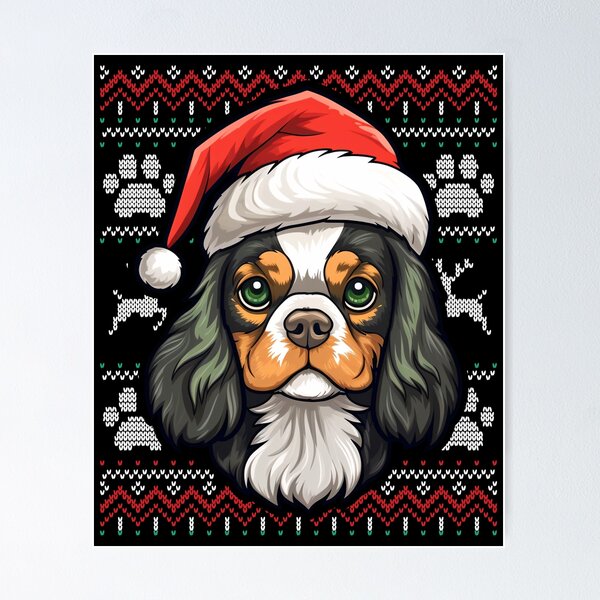 Item preview, English Toy Spaniel Ugly Sweater Christmas designed and sold by rafaeltto.