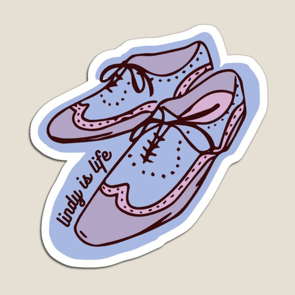 Item preview, Lindy Is Life - Vintage Oxford Dance Shoes Design (Blue) designed and sold by toadsandtoast.