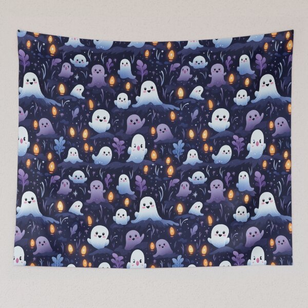 Item preview, Ethereal Echoes: Boo-tiful Ghosts Pattern designed and sold by KaleidoKiosk.