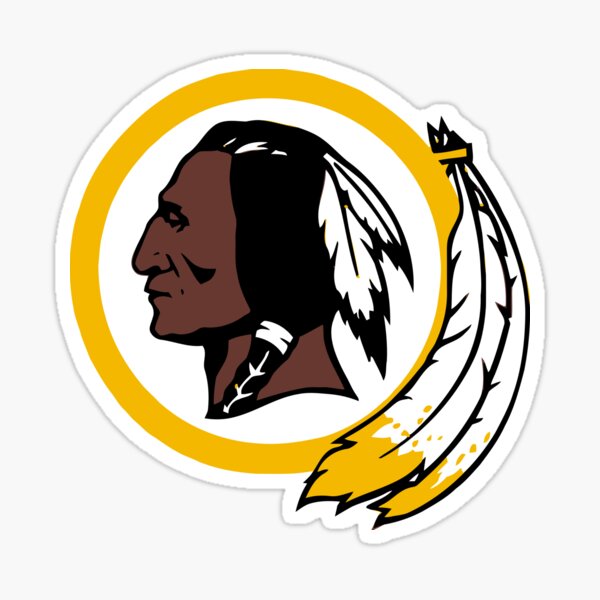 Washington Redskins Decal Skull Logo 7X5 Sticker – THE 4TH