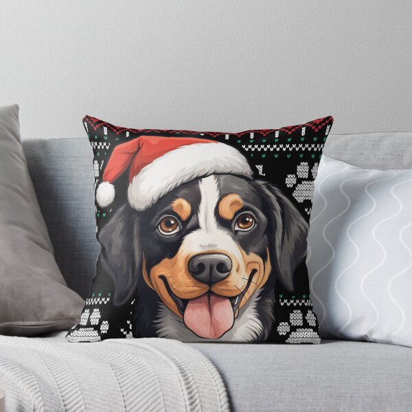 Aperçu de l'œuvre Entlebucher Mountain Ugly Sweater Christmas créée et vendue par rafaeltto.
