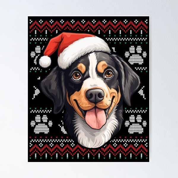 Item preview, Entlebucher Mountain Ugly Sweater Christmas designed and sold by rafaeltto.