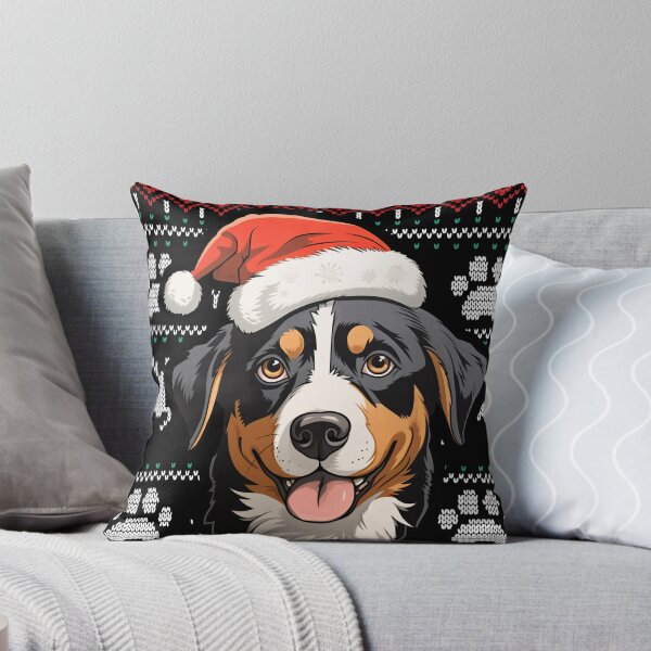 Aperçu de l'œuvre Entlebucher Mountain Ugly Sweater Christmas créée et vendue par rafaeltto.