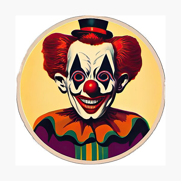 Item preview, Vintage Creepy Clown designed and sold by Studio-g.