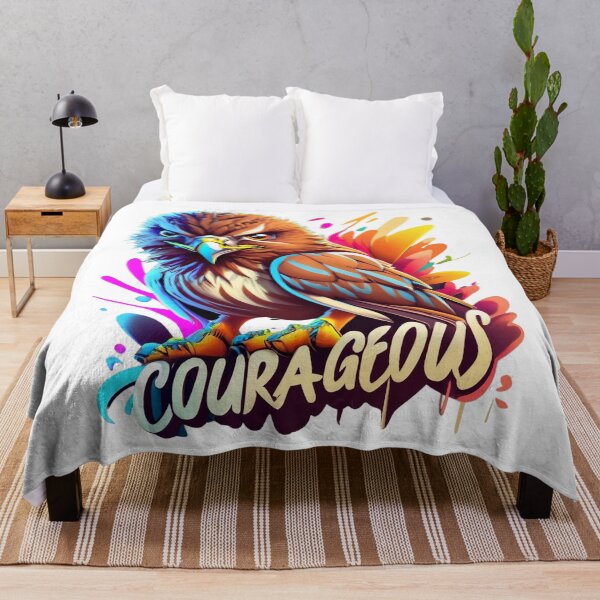 Item preview, Courageous, Hawk Art designed and sold by Faithloveshop.