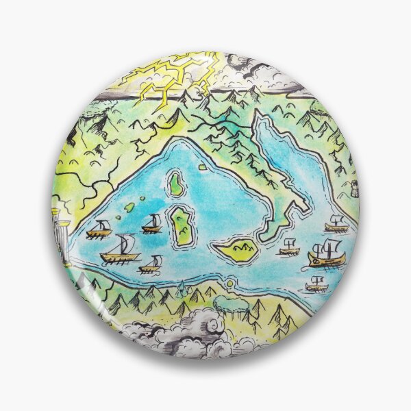 Item preview, Critias (Watercolor Map) designed and sold by Quintin Dittmer.
