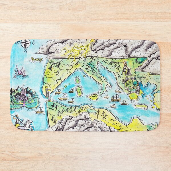 Item preview, Critias (Watercolor Map) designed and sold by Quintin Dittmer.
