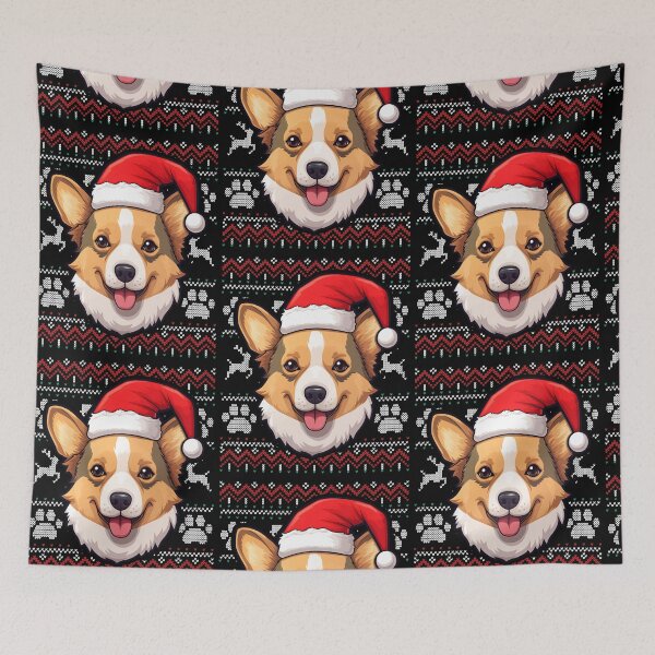 Item preview, Fawn Corgi Ugly Sweater Christmas designed and sold by rafaeltto.