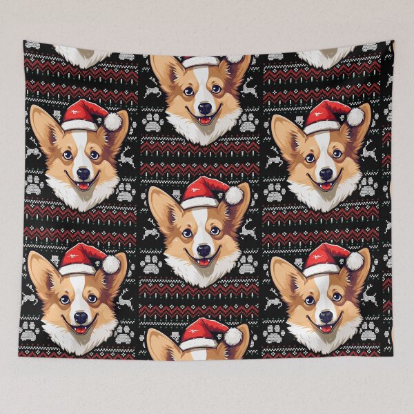 Item preview, Fawn Corgi Ugly Sweater Christmas designed and sold by rafaeltto.