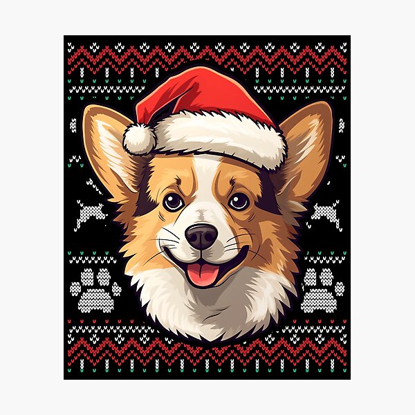 Aperçu de l'œuvre Fawn Corgi Ugly Sweater Christmas créée et vendue par rafaeltto.