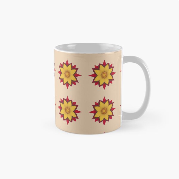 Item preview, Yellow and Red Geometric Flower 02 designed and sold by designs-by-ann.