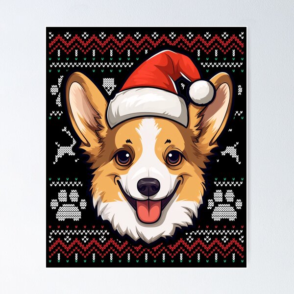 Item preview, Fawn Corgi Ugly Sweater Christmas designed and sold by rafaeltto.