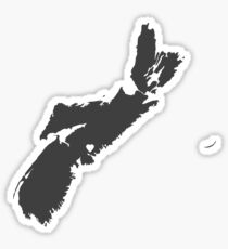 Nova Scotia Love in Charcoal Sticker