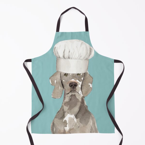 Item preview, Weimaraner Dog with Chefs hat  designed and sold by beastieboutique.