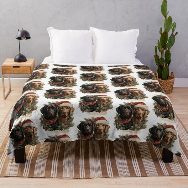 Item preview, Christmas labrador couple. designed and sold by PawsandPages.