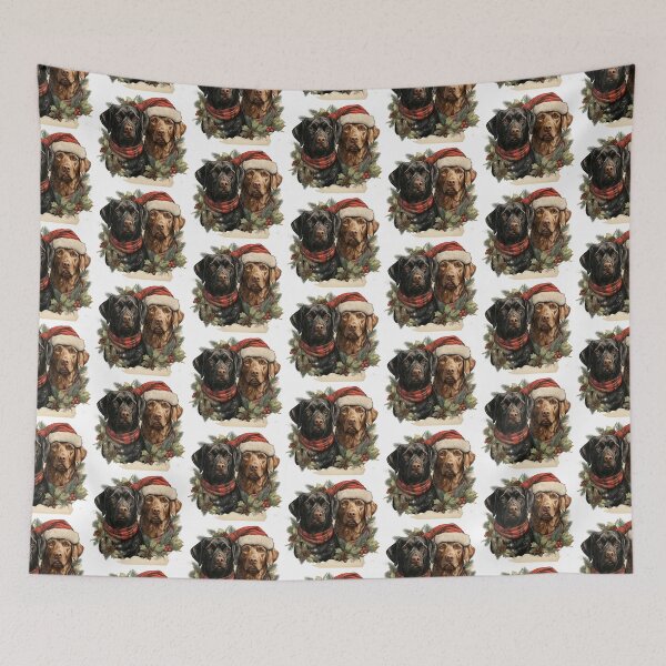 Item preview, Christmas labrador couple. designed and sold by PawsandPages.